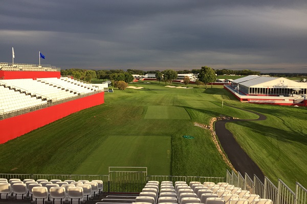Ryder Cup golf course and stands